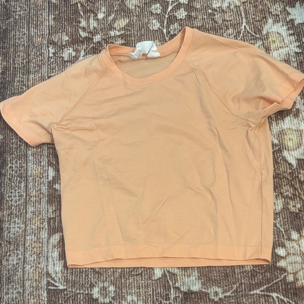 Peach Short Sleeve Swiftly Women's Top
